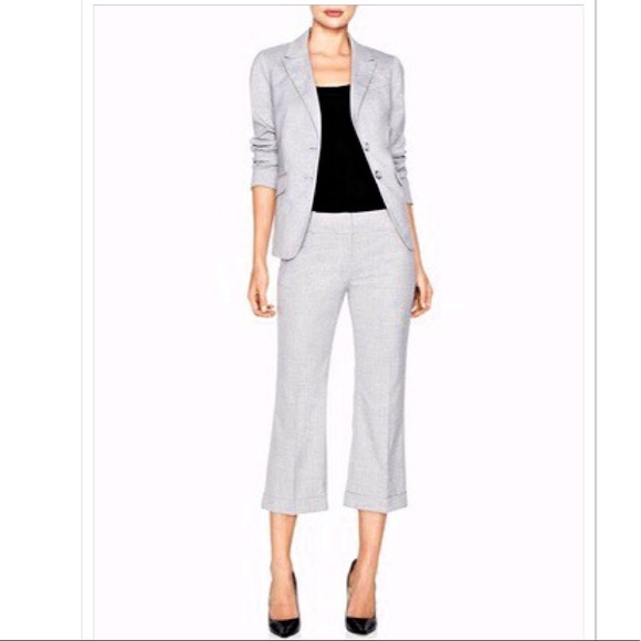 cuffed cropped trousers